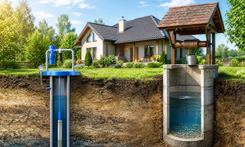 Автономное водоснабжение загородного дома Заинск: скважина или колодец 